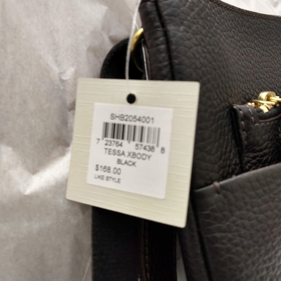 Fossil Tessa Black Leather Crossbody. - Picture 5 of 7